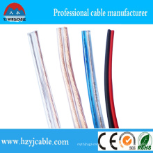 Factory Flexible Wire Speaker Cable, Audio and Video Cable, Transparent Speaker Cable
